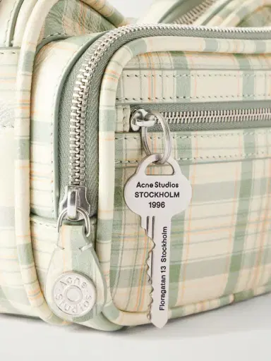 Acne Studios Camero Kit Checked Embellished Leather Shoulder Bag | Thumbnail 5 Acne Studios Camero Kit Checked Embellished Leather Shoulder Bag | Thumbnail 5