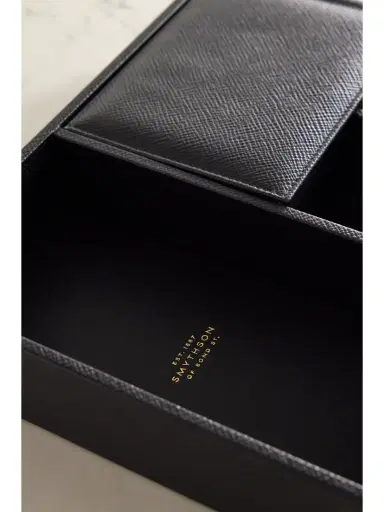 Smythson Panama Textured-leather Valet Tray | Thumbnail 3 Smythson Panama Textured-leather Valet Tray | Thumbnail 3