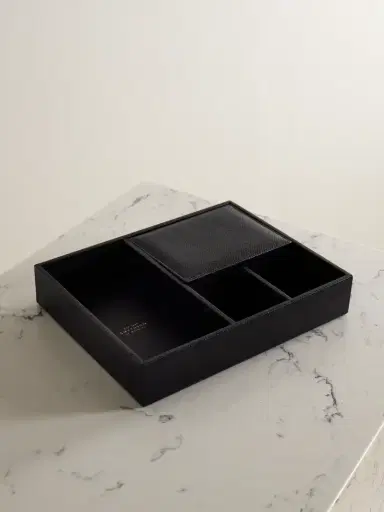 Smythson Panama Textured-leather Valet Tray | Thumbnail 1 Smythson Panama Textured-leather Valet Tray | Thumbnail 1