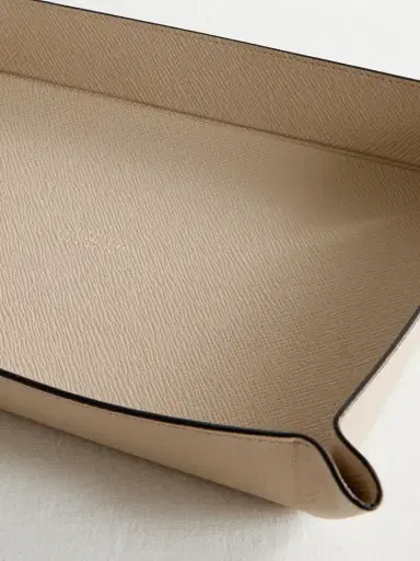 Smythson Panama Large Textured-leather Trinket Tray | Thumbnail 3