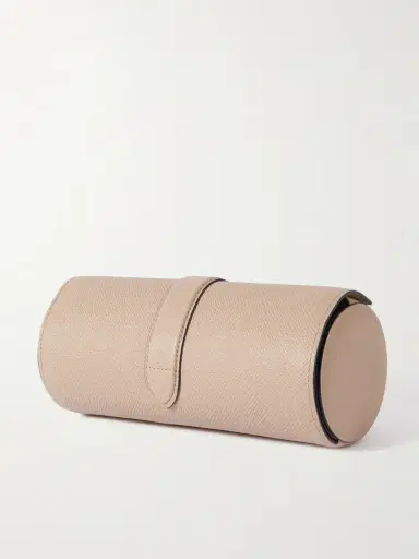 Smythson Panama Textured-leather Watch And Jewelry Roll | Thumbnail 2