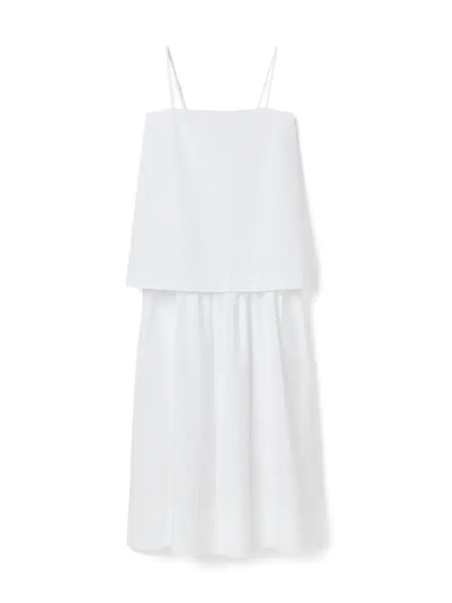Layered Cotton Midi Dress