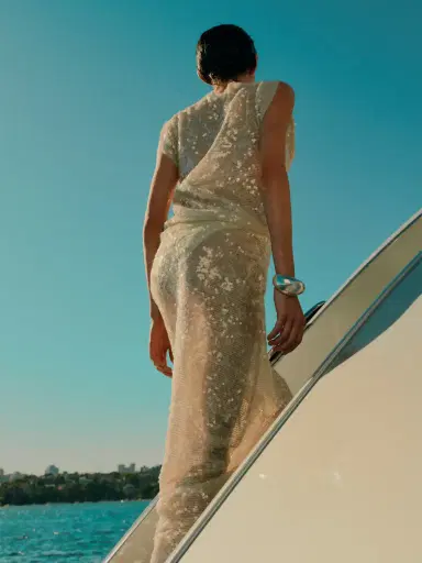 RACHEL GILBERT Marlow Sequin Gown | Thumbnail 3