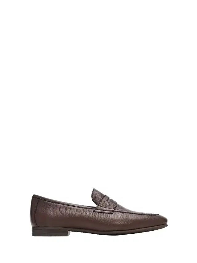 Men's Merritt Leather Penny Loafers - Dark Brown
