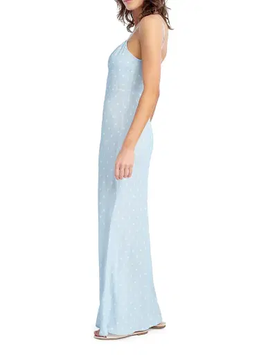 Favorite Daughter Women's The One That Got Away Polka Dot Maxi Dress - Sky Blue Dot - Size 14 | Thumbnail 4