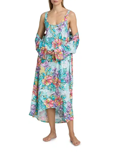 Johnny Was Women's Floral Cotton-Blend Midi-Dress - Roie | Thumbnail 2