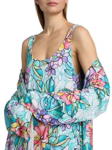 Johnny Was Women's Floral Cotton-Blend Midi-Dress - Roie | Thumbnail 5