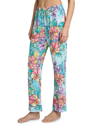 Johnny Was Women's The Carly Floral Cotton-Blend Pajamas - Roie - Size XL | Thumbnail 4 Johnny Was Women's The Carly Floral Cotton-Blend Pajamas - Roie - Size XL | Thumbnail 4