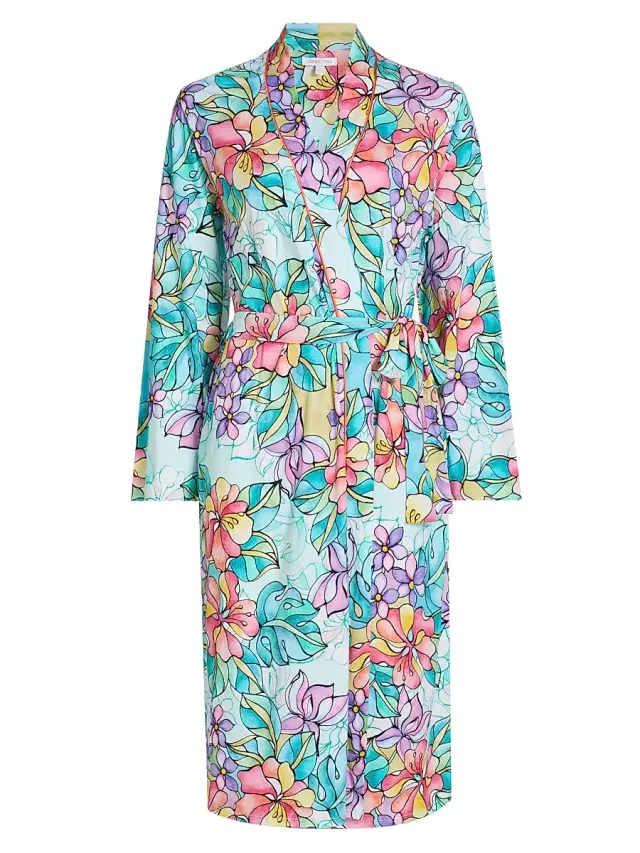 Johnny Was Women's The Jonesy Floral Cotton-Blend Robe - Roie