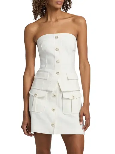 Ramy Brook Women's Eva Strapless Top - Ivory - Size Large | Thumbnail 3