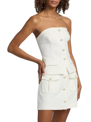 Ramy Brook Women's Eva Strapless Top - Ivory - Size Large | Thumbnail 4