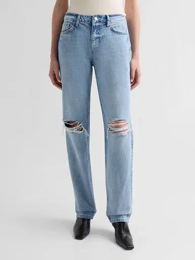 L'Agence Women's Ashby Slouch Straight-Leg Jeans - Fontana Destruct | Thumbnail 4 L'Agence Women's Ashby Slouch Straight-Leg Jeans - Fontana Destruct | Thumbnail 4