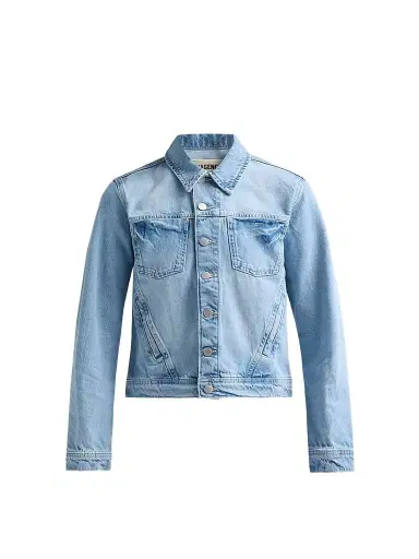 L'Agence Women's Celine Denim Slim-Fit Jacket - Fontana - Size Large | Thumbnail 1
