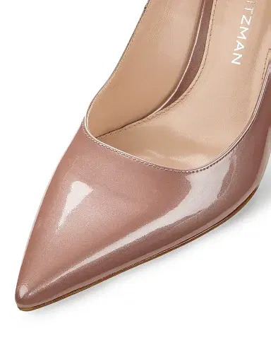 Stuart Weitzman Women's Stuart Power 85MM Patent Leather Pumps | Thumbnail 5