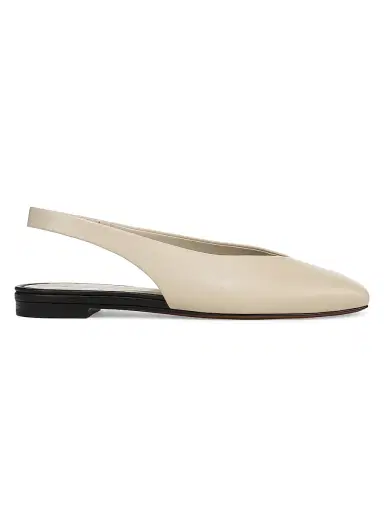 Vince Women's Darlina Leather Slingback Flats - Moonlight - Size 11 | Thumbnail 1