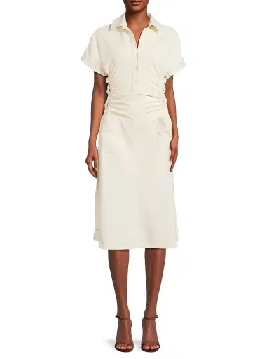 Undra Celeste Women's Loki Lace-Up Polo Midi-Dress | Thumbnail 3