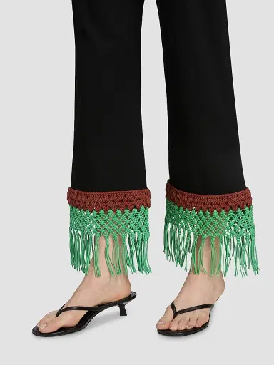Rosie Assoulin Women's Macrame Pizzants Pants | Thumbnail 6 Rosie Assoulin Women's Macrame Pizzants Pants | Thumbnail 6