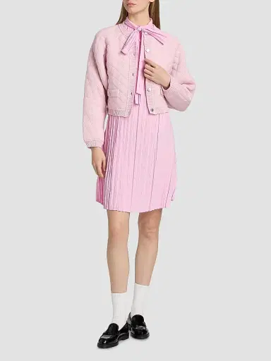 MOSCHINO Women's Quilted Cotton-Blend Jacket | Thumbnail 2 MOSCHINO Women's Quilted Cotton-Blend Jacket | Thumbnail 2