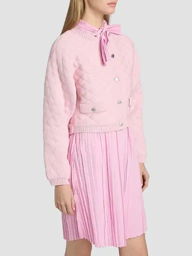 MOSCHINO Women's Quilted Cotton-Blend Jacket | Thumbnail 4 MOSCHINO Women's Quilted Cotton-Blend Jacket | Thumbnail 4