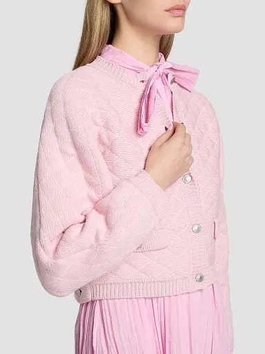 MOSCHINO Women's Quilted Cotton-Blend Jacket | Thumbnail 6 MOSCHINO Women's Quilted Cotton-Blend Jacket | Thumbnail 6