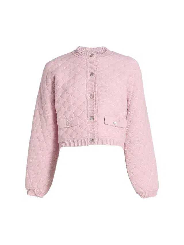 Moschino Women's Quilted Cotton-Blend Jacket - Pink
