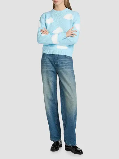 MOSCHINO Women's Cloud Cotton-Blend Sweater - Only One Colour | Thumbnail 2