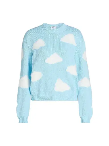 MOSCHINO Women's Cloud Cotton-Blend Sweater - Only One Colour | Thumbnail 1