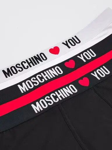 MOSCHINO Men's My Valentine Stretch-Jersey Variety Boxer Briefs 3-Pack | Thumbnail 2 MOSCHINO Men's My Valentine Stretch-Jersey Variety Boxer Briefs 3-Pack | Thumbnail 2