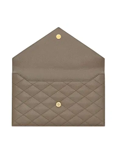 Saint Laurent Women's Paris Pouch in Grain De Poudre Leather | Thumbnail 8 Saint Laurent Women's Paris Pouch in Grain De Poudre Leather | Thumbnail 8