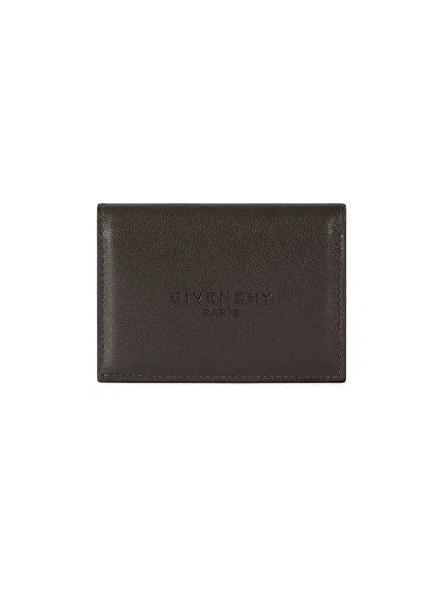 Men's Antigona Stamped Bicolor Flap Card Holder in Leather - Brown