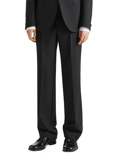 Givenchy Men's Slim Fit Tailored Pants in Wool and Mohair - Black - Size 40 | Thumbnail 3