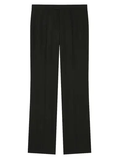 Givenchy Men's Slim Fit Tailored Pants in Wool and Mohair - Black - Size 40 | Thumbnail 1
