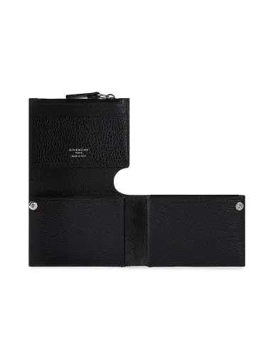 Givenchy Men's Fold Wallet in Grained Leather - Black | Thumbnail 3