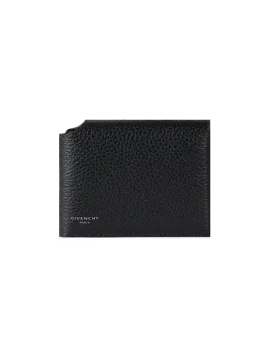 Givenchy Men's Fold Wallet in Grained Leather - Black | Thumbnail 1