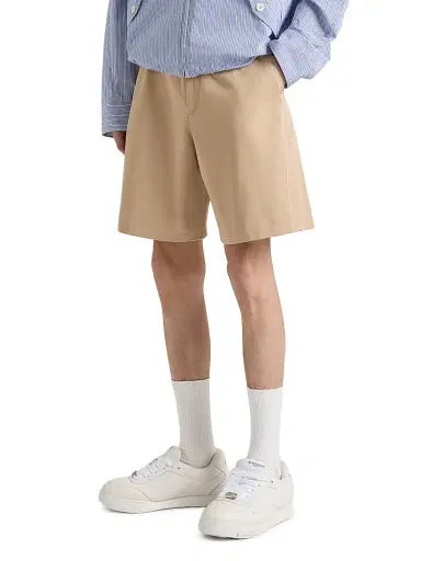Givenchy Men's Couture Seam Bermuda Shorts in Cotton with Gros Grain | Thumbnail 3