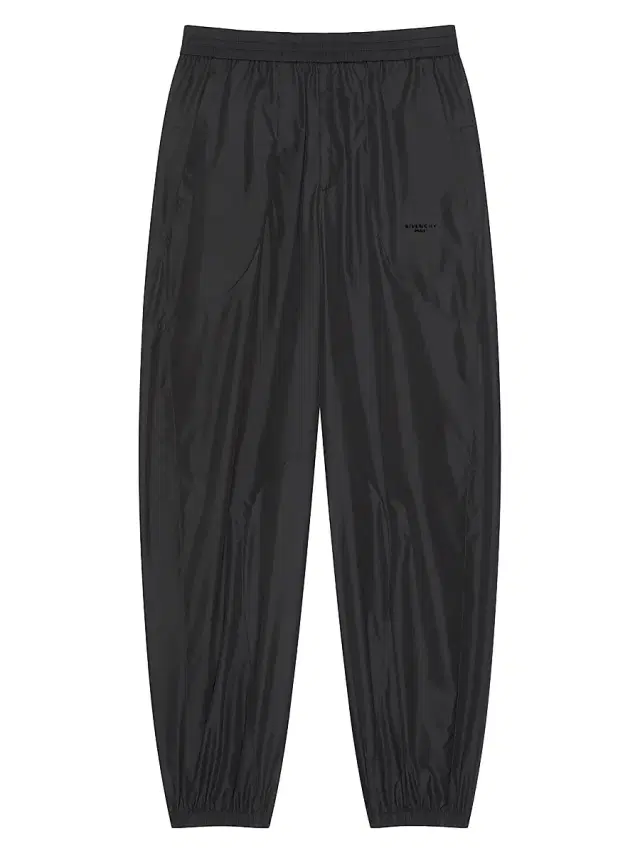 Men's Couture Seam Joggers with Mix Material Cut-Outs - Black