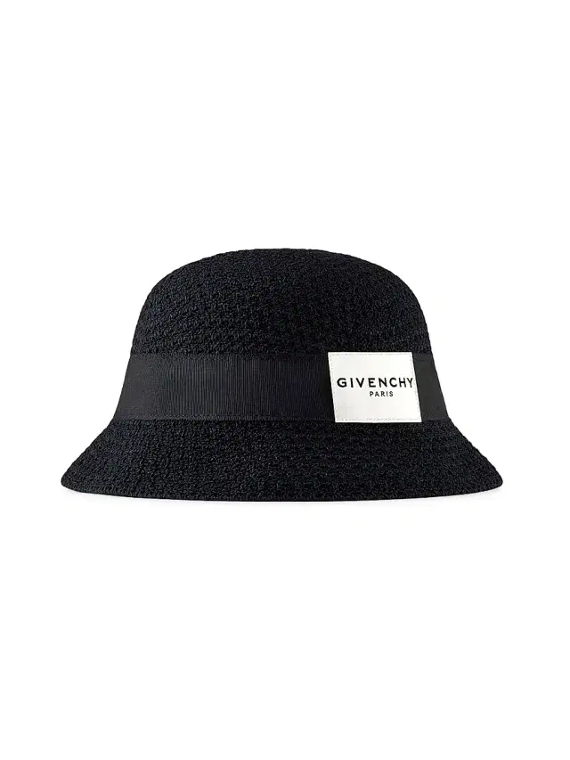 Givenchy Men's Bob Hat in Crochet with Paris Gros Grain - Black
