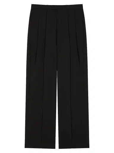 Givenchy Men's Double Pleated Pants in Wool and Mohair - Black - Size 38 | Thumbnail 1