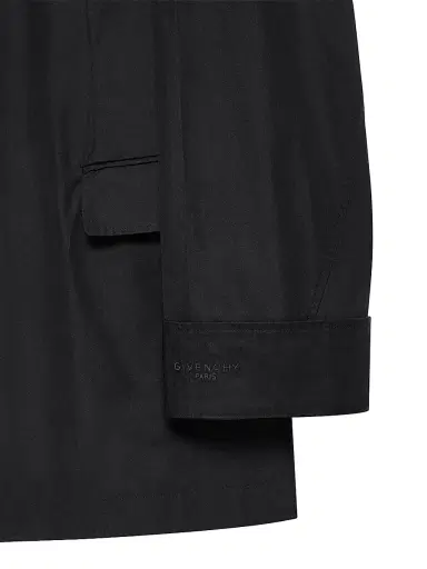 Givenchy Men's Couture Seam Double-Breasted Regular Jacket in Poplin - Black | Thumbnail 5