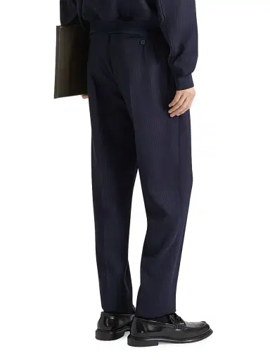 Givenchy Men's Couture Seam Striped Joggers in Wool - Navy White - Size 40 | Thumbnail 4 Givenchy Men's Couture Seam Striped Joggers in Wool - Navy White - Size 40 | Thumbnail 4