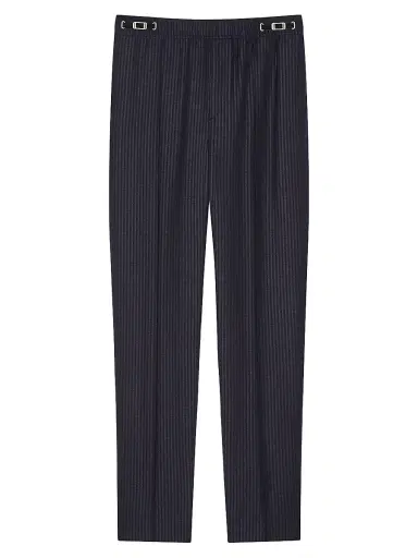 Givenchy Men's Couture Seam Striped Joggers in Wool - Navy White - Size 40 | Thumbnail 1 Givenchy Men's Couture Seam Striped Joggers in Wool - Navy White - Size 40 | Thumbnail 1