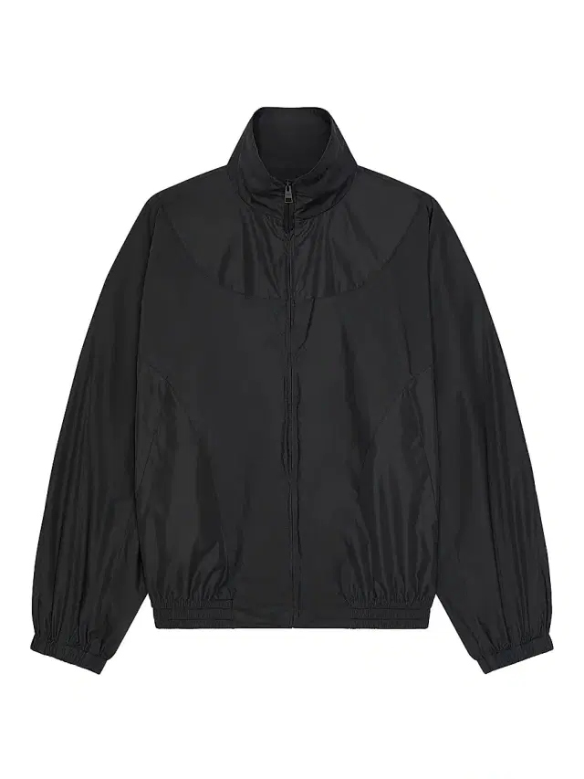 Men's Couture Seam Track Jackets with Cut-Outs Details - Black