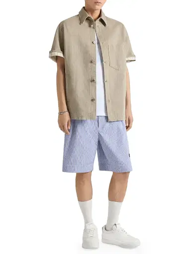 Givenchy Men's Shirt in Denim - Army Beige - Size XS | Thumbnail 2 Givenchy Men's Shirt in Denim - Army Beige - Size XS | Thumbnail 2