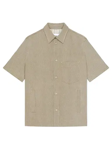 Givenchy Men's Shirt in Denim - Army Beige - Size XS | Thumbnail 1 Givenchy Men's Shirt in Denim - Army Beige - Size XS | Thumbnail 1