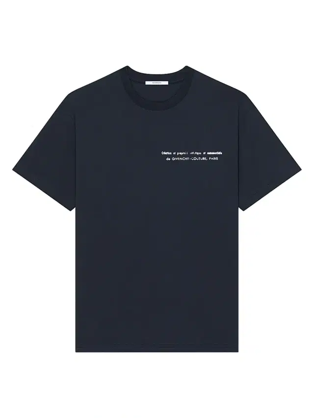 Givenchy Men's T-Shirt in Cotton with Archives Print - Night Blue