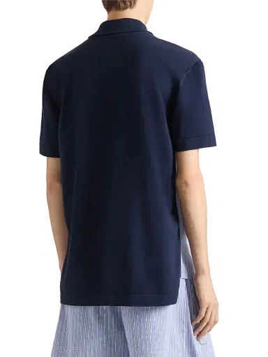 Givenchy Men's Striped Shirt in Cotton with Paris Gros Grain - Navy - Size XXL | Thumbnail 4