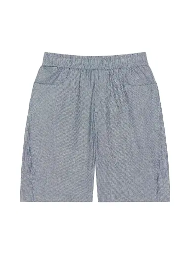 Givenchy Men's Couture Seam Striped Bermuda Shorts in Cotton - Grey | Thumbnail 1