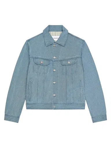 Givenchy Men's Jacket in Light Denim - Light Blue | Thumbnail 1