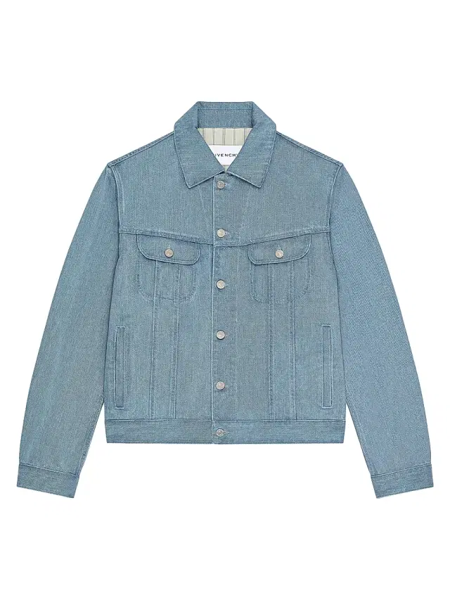Givenchy Men's Jacket in Light Denim - Light Blue