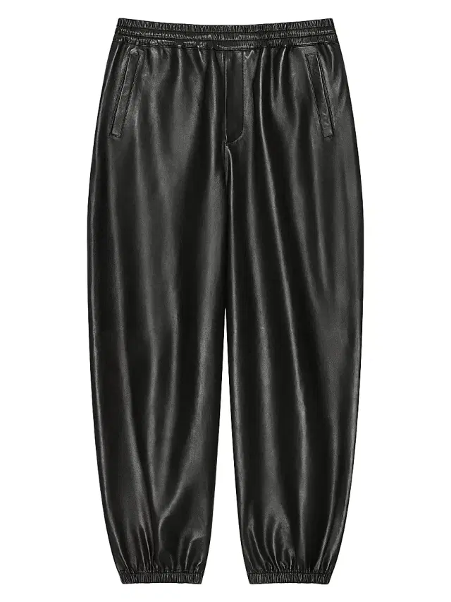 Givenchy Men's Couture Seam Jogger Pants in Nappa Leather - Black